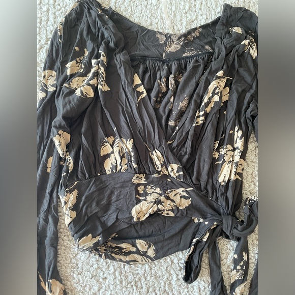 Free People Fiona Bell Sleeve Wrap Shirt - Picture 3 of 6